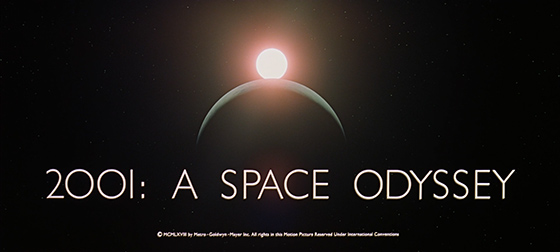 2001: A Space Odyssey title card